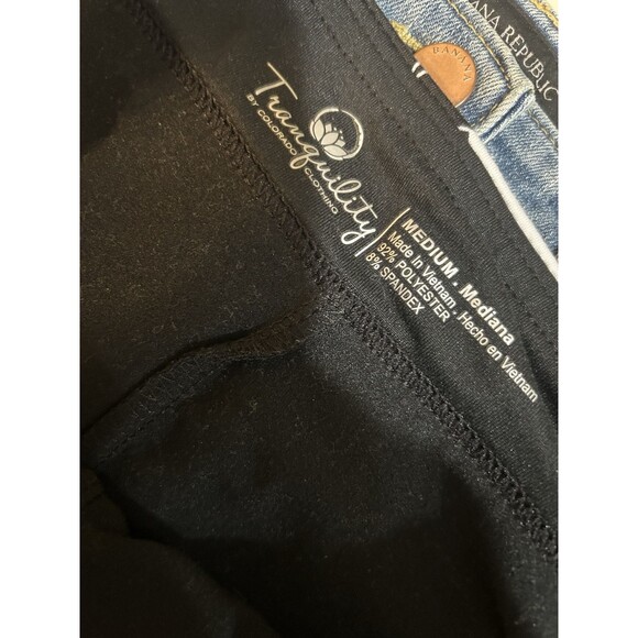 Tranquility by Colorado Clothing Skort Athletic Black White Floral Size Medium - Picture 3 of 4